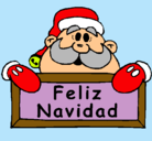 Dibujo Feliz Navidad pintado por lupita