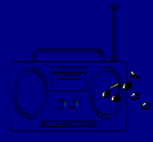 Dibujo Radio cassette 2 pintado por 5221