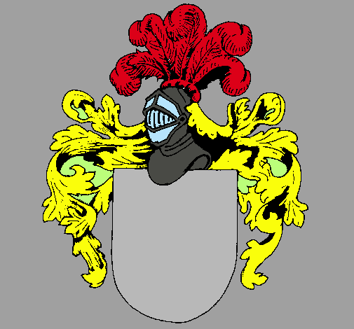 Escudo de armas y casco