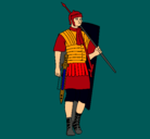 Dibujo Soldado romano pintado por nahuel