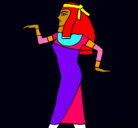 Dibujo Bailarina egipcia  pintado por stefany