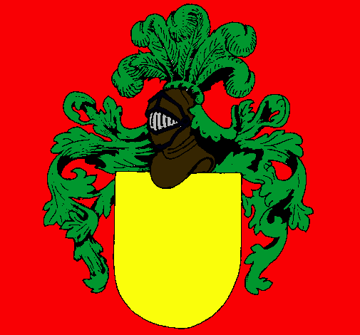 Escudo de armas y casco