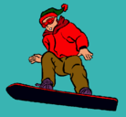 Dibujo Snowboard pintado por haitisult