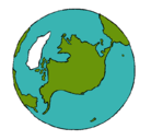 Dibujo Planeta Tierra pintado por mathew