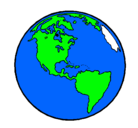 Dibujo Planeta Tierra pintado por frikindixen