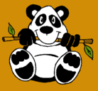 Dibujo Oso panda pintado por mccccc