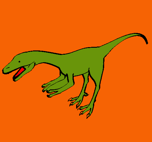Dibujo Velociraptor II pintado por estelluna
