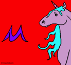Dibujo Unicornio pintado por aruuu