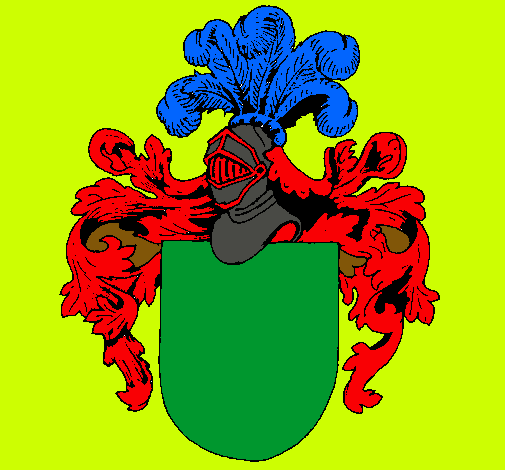 Escudo de armas y casco