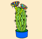 Dibujo Cactus con flores pintado por tosande