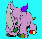 Dibujo Rinoceronte II pintado por igor