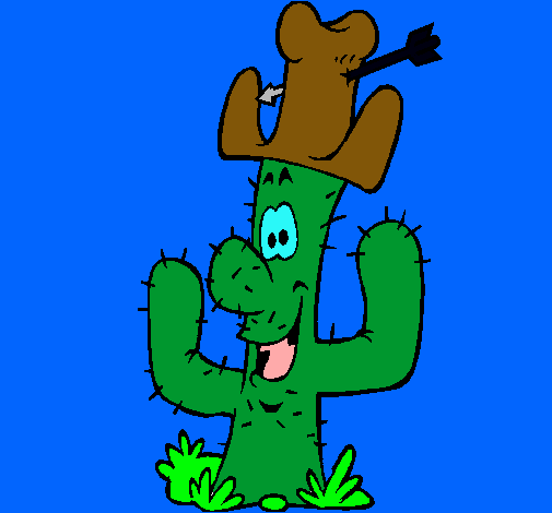 Cactus con sombrero