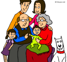 Dibujo Familia pintado por erika123