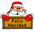 Dibujo Feliz Navidad pintado por gisel