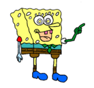 Dibujo Bob Esponja pintado por dibujo