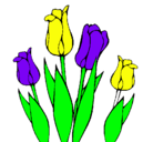 Dibujo Tulipanes pintado por camytha