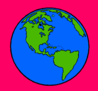 Dibujo Planeta Tierra pintado por Planet