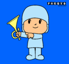 Dibujo Pocoyó pintado por pocoyo