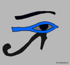 Dibujo Ojo Horus pintado por xjyf