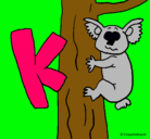 Dibujo Koala pintado por kendriany
