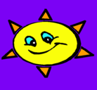 Dibujo Sol sonriente pintado por adelaida