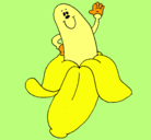 Dibujo Banana pintado por kira