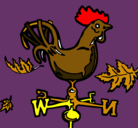 Dibujo Veletas y gallo pintado por soecin