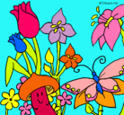 Dibujo Fauna y flora pintado por zaine