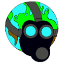 Dibujo Tierra con máscara de gas pintado por VALENTIN