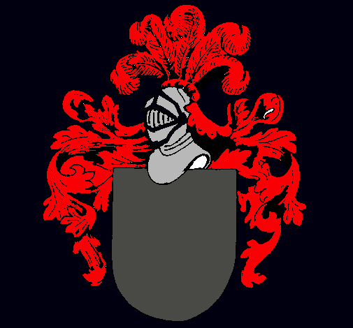 Escudo de armas y casco