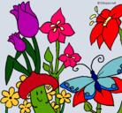 Dibujo Fauna y flora pintado por osornio