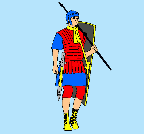 Dibujo Soldado romano pintado por FraNcoXXXX