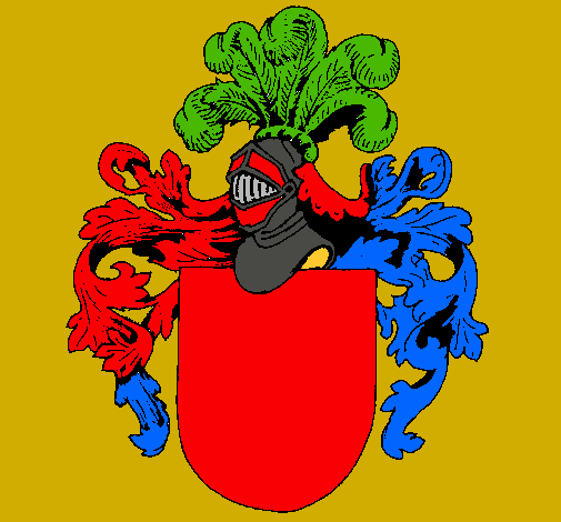 Escudo de armas y casco