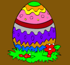 Dibujo Huevo de pascua 2 pintado por pino