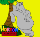 Dibujo Horton pintado por clau7