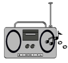 Dibujo Radio cassette 2 pintado por kukiih