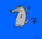 Dibujo Rata pintado por          8iiioo