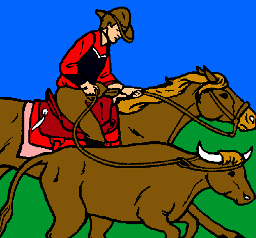 Vaquero y vaca