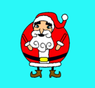 Dibujo Papa Noel pintado por hilia-andy
