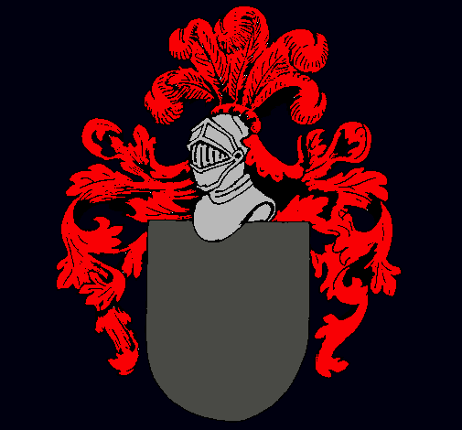 Escudo de armas y casco