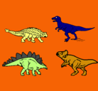Dibujo Dinosaurios de tierra pintado por julen