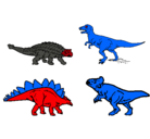 Dibujo Dinosaurios de tierra pintado por salvador