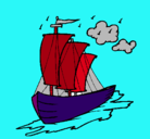 Dibujo Barco velero pintado por GABRIELGB