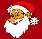 Dibujo Cara Papa Noel pintado por noeliaa