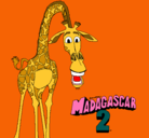Dibujo Madagascar 2 Melman pintado por Miquel-E