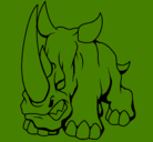 Dibujo Rinoceronte II pintado por gerita