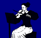 Dibujo Dama violinista pintado por ghiane