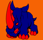 Dibujo Rinoceronte II pintado por FRANEA