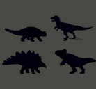 Dibujo Dinosaurios de tierra pintado por gregorio
