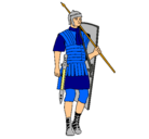 Dibujo Soldado romano pintado por Nanovic